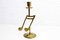 Brass Music Note Candleholder, 1970s 1