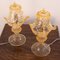 Lampes de Bureau en Verre de Murano Ambré avec Éléments Dorés, Italie, 1990s, Set de 2 4