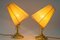 Bakalowits Table Lamps with Fabric Shades, Vienna, 1950s, Set of 2 12