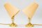 Bakalowits Table Lamps with Fabric Shades, Vienna, 1950s, Set of 2 4