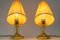 Bakalowits Table Lamps with Fabric Shades, Vienna, 1950s, Set of 2 10