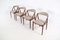 Teak Dining Chairs attributed to Kai Kristiansen for Schou Andersen, 1960s, Set of 4, Image 2