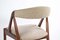 Teak Dining Chairs attributed to Kai Kristiansen for Schou Andersen, 1960s, Set of 4 6