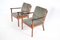 Model PJ 112 Easy Chairs in Rosewood by Ole Wanscher for Poul Jeppesens Møbelfabrik, 1951, Set of 2, Image 3