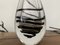 Vintage Glass Vase with Black Spiral Thread by Vicke Lindstrand, Kosta, 1950s 13