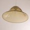 Vintage Murano White Glass Ceiling Lamp in Amber with Balotton, Italy, 1980s 11