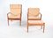 Armchairs by Grete Jalk Edited for Poul Jeppesens Møbelfabrik, 1956, Set of 2 3