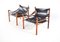 Black Armchairs in Rosewood by Arne Norell, 1960s, Set of 2, Image 3