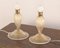 Murano Glass Table Lamps in Transparent Crystal Color and Gold with Gold Leaf, Italy, Set of 2 3