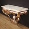 Louis XV Console with Marble Top, 1980s 7