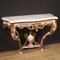 Louis XV Console with Marble Top, 1980s 12