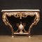 Louis XV Console with Marble Top, 1980s 1