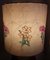Lampes de Chevet Vintage, Allemagne avec une Bouteille - Pied en Forme de Marron - Céramique Pointillée avec Paravent en Tissu à Motifs Floral Jaune, 1960s, Set de 2 6