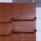 Wall Bookcase with Desk, 1960s, Set of 3 5