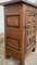 Small Spanish Brutalist Carved Cabinet, 1950s 8
