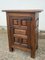 Small Spanish Brutalist Carved Cabinet, 1950s 5