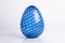 Browded Egg Glass with Turned Blue by Paolo Venini for Venini, 1989, Image 1