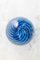Blaues Browded Egg Glas von Paolo Venini für Venini, 1989 4