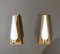 Brass, Opal Glass and Teak Wall Lights from Stilnovo, Italy, 1950s, Set of 2 1