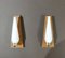 Brass, Opal Glass and Teak Wall Lights from Stilnovo, Italy, 1950s, Set of 2, Image 1