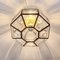 Mid-Century Glass Flush Mount or Ceiling Lamp from Limburg, Germany, 1960s, Image 8