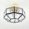 Mid-Century Glass Flush Mount or Ceiling Lamp from Limburg, Germany, 1960s 4