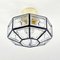 Mid-Century Glass Flush Mount or Ceiling Lamp from Limburg, Germany, 1960s, Image 4