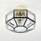 Mid-Century Glass Flush Mount or Ceiling Lamp from Limburg, Germany, 1960s, Image 3