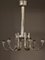 Art Deco Deckenlampe mit 6 Armen und Tulpenschirmen aus Opalglas von Petitot, 1930er 19