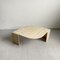 Teardrop Coffee Table in Travertine, 1980s 10