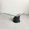 Postmodern Sculptural Coffee Table in Black Faux Marble and Glass, 1980s 11