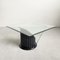 Postmodern Sculptural Coffee Table in Black Faux Marble and Glass, 1980s 7