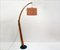 Italienische Bogenlampe aus Holz, 1960er 1