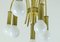 Sputnik Chandelier in Brass with 10 Curved Arms from Schröder & Co. 5