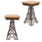 Antique Eiffel Tower Side Tables, Set of 2, Image 1