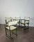 Ausziehbarer Esstisch & Stühle aus Holz & Stoff, Italien, 1970er, 5er Set 9