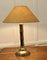 Table Lamp in Brass and Faux Bamboo with Shade, 1970s 7