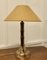 Table Lamp in Brass and Faux Bamboo with Shade, 1970s 1