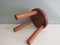 Brutalist Wooden Tripod Stool with Flared Legs, France, 1960, Image 2