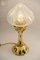 Jugendstil Tischlampe mit Original Schirm aus Opalglas, 1910 13