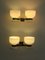 Brass and Glass Sconces from Stilnovo, Italy, 1950s, Set of 2, Image 3