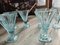 Italienische Vintage Eisbecher in Blau, 1970er, 6er Set 6