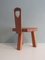 Low Stool or Childrens Chair with Backrest, Belgium, 1970s 3