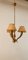 Brass Chandelier with Parchment Lampshades 5