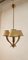 Brass Chandelier with Parchment Lampshades, Image 10