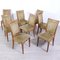 Art Deco Chairs, 1940s, Set of 8 4