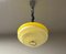 Large Space Age Italian Yellow Hanging Lamp, 1960s 8