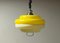 Large Space Age Italian Yellow Hanging Lamp, 1960s 1