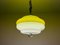 Lámpara colgante italiana era espacial grande en amarillo, años 60, Imagen 2