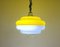 Large Space Age Italian Yellow Hanging Lamp, 1960s 3